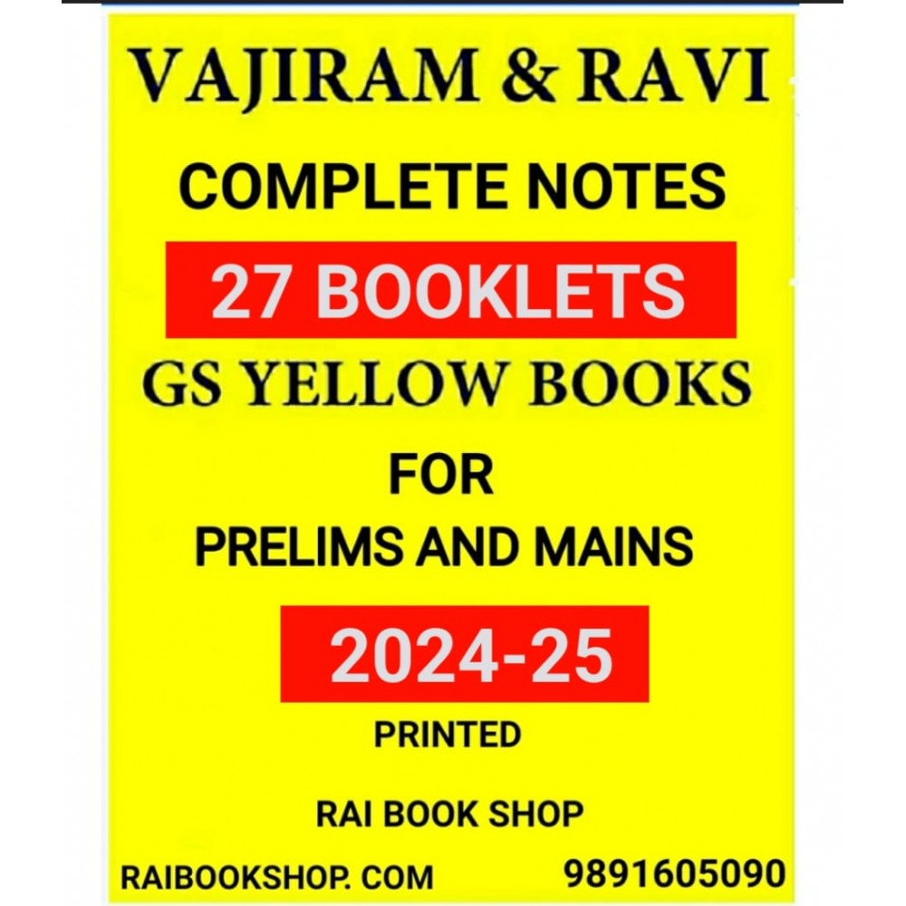 Vajiram And Ravi Notes UPSC CSE 2024-25 |Yellow Books Complete ...